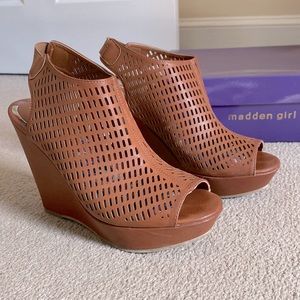 Madden Girl Cognac Heels
